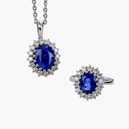 Sormeh Sapphire Jewelry Half Set